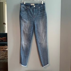 Madewell 10 inch high rise skinny jean
